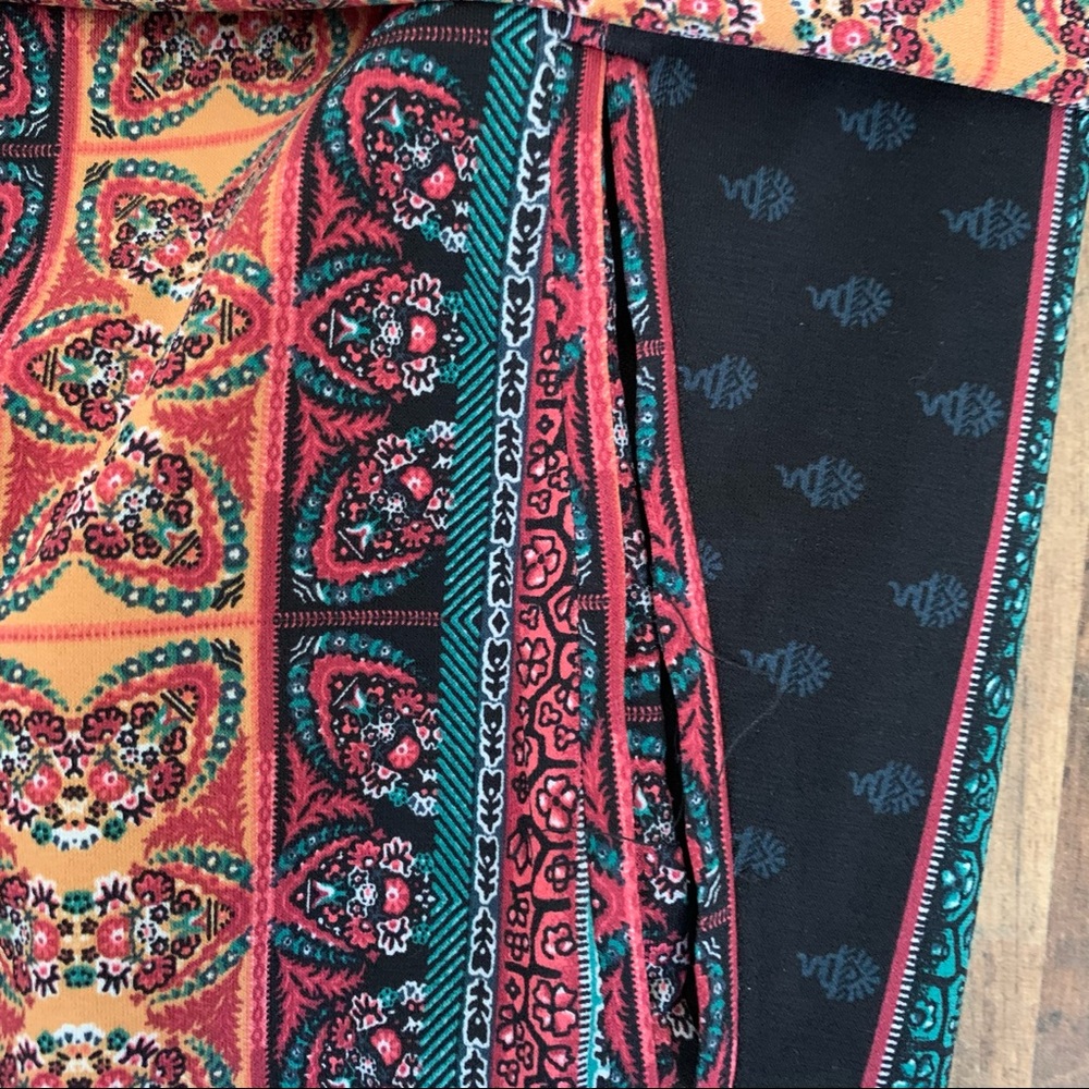 Bcbgeneration Satin Festive Printed Asymmetrical … - image 5